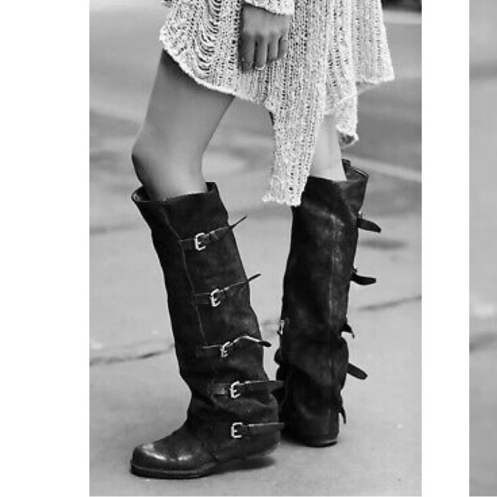 A.S 98 Shaylynn TATUM OVER THE KNEE BELTED BUCKLE BOOT